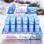 Présentoir de 24 (0,99€ pièce) : Baumes à Lèvres Effet Froid à la Menthe - Rafraîchissement et Hydratation