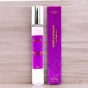 Lot de 10 (Soit 2€ pièce) : Eau de toilette générique femme Purple Woman - Reyes Queens 33ml