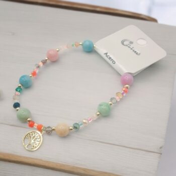 Mélange de 12 (1 € unité) : Bracelets Elastiques Perles & Breloques en Acier Différents Motifs – Image 3