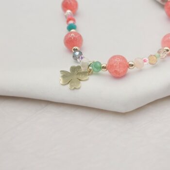 Mélange de 12 (1 € unité) : Bracelets Elastiques Perles & Breloques en Acier Différents Motifs – Image 4