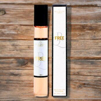 Lot de 3 (Soit 2,50€ pièce) : Eau de toilette générique femme RQ Free - Reyes Queens 33ml – Image 2