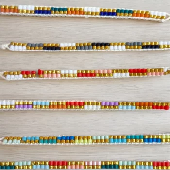 Mélange de 12 (0,60€ unité) : Bracelets en Cordes et Perles - Acier Inoxydable – Image 2