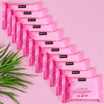 Lot de 20 (1€ Pièce) : Lingettes - Elimine Maquillage et Impuretés - Peaux Sensibles et Sèches