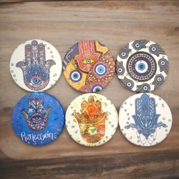 Mélange de 24 (1,50€ l'unité) : Miroir à motifs colorés – Image 3