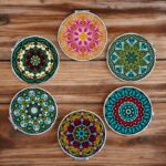 Mélange de 12 (1,70€ l'unité) : Miroir à motifs colorés