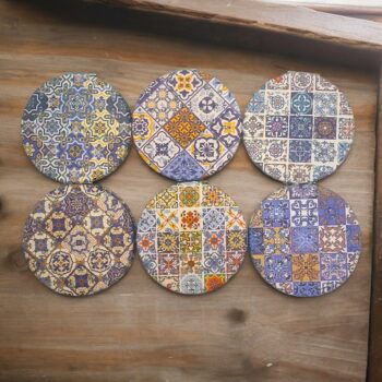 Mélange de 24 (1,50€ l'unité) : Miroir à motifs colorés – Image 5