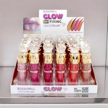 Pack de 24 (soit 1,18€ l'unité) Gloss à lèvres GLOW FIXING 24H - Leticia Well