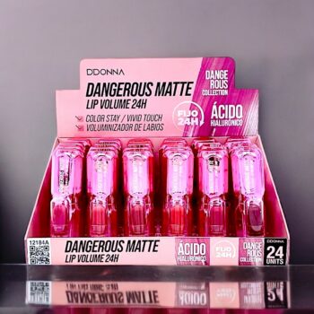 Pack de 24 (soit 1,42€ l'unité) Rouge à lèvres DANGEROUS MATTE 24H - D'Donna