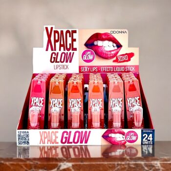 Pack de 24 (soit 0,85€ l'unité) Rouge à lèvres XPACE GLOW - D'Donna