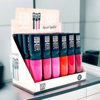Pack de 24 (soit 0,80€ l'unité) Gloss à lèvres NUDE EXTREME FIXED 24H - D'Donna