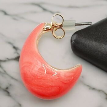 Mélange de 5 paires (Soit 2€ la Paire) : Boucles d'oreilles Nacrées couleurs mélangées – Image 5