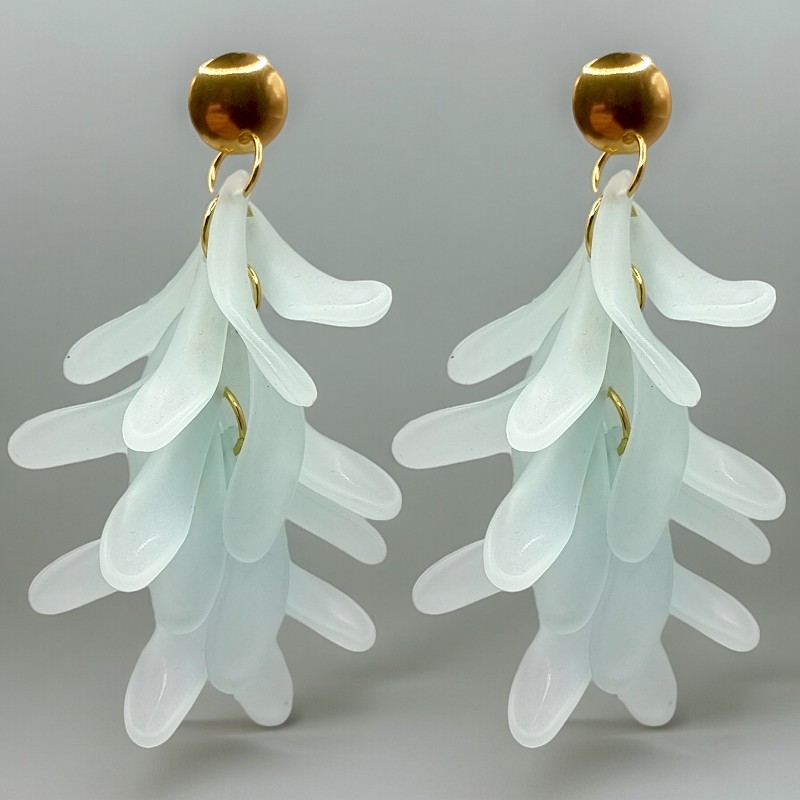 boucle d'oreille en gros 4 Mélange de 5 paires (Soit 2€ la Paire) : Boucles d'oreilles Grappes - Couleurs Mélangées – Image 6