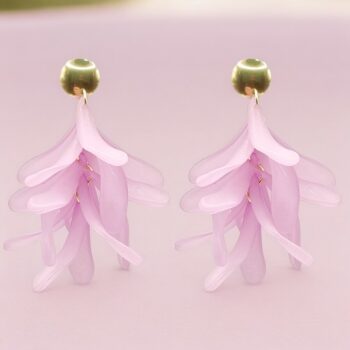 Mélange de 5 paires (Soit 2€ la Paire) : Boucles d'oreilles Grappes - Couleurs Mélangées – Image 5