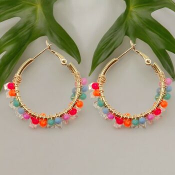 Lot de 50 Paires (soit 1,60€ la Paire) : Boucles D'oreilles Collection Été 2024 - Couleurs et Modèles Mélangés – Image 18