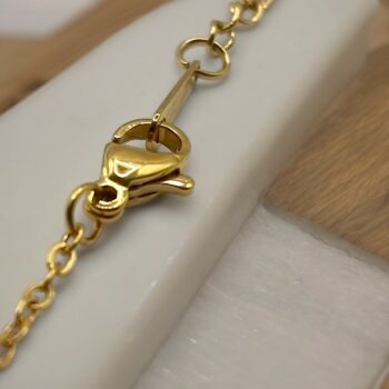 Colliers Dorés Avec Pendentif Blanc - Acier Inoxydable – Image 2