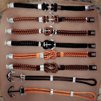 Mélange de 30 (2,60€ unité) : Bracelet Homme Ancre - Qualité Prémium - Bon mélange de modèle