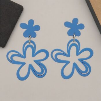 Lot de 10 paires (soit 1,80€ la paire) : Boucles d'oreilles Motifs fleurs couleurs mélangées – Image 7