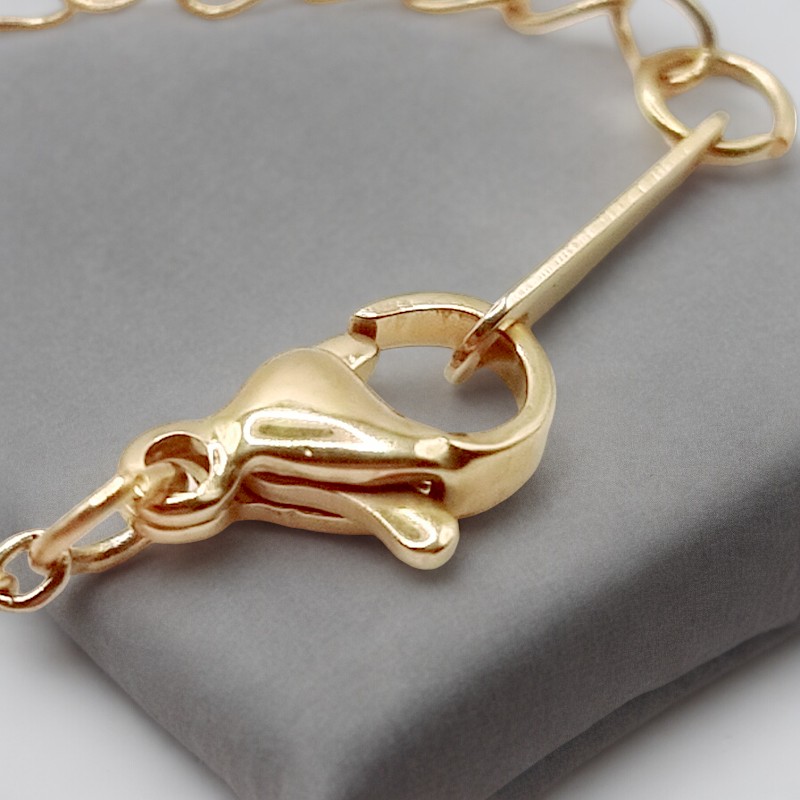 grossiste bracelet femme 4 Lot de 12 (1,90€ unité) : Bracelet Doré Avec Pendentif - Acier Inoxydable - Mélange de Couleurs – Image 4
