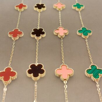 Lot de 12 (1,90€ unité) : Bracelet Doré Avec Pendentif - Acier Inoxydable - Mélange de Couleurs – Image 3