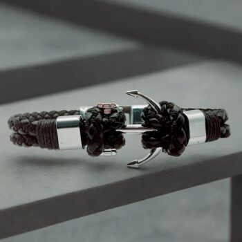 Mélange de 10 (2,90€ unité) : Bracelet Homme Ancre - Acier Inoxydable - Qualité Prémium – Image 8