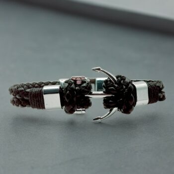 Mélange de 10 (2,90€ unité) : Bracelet Homme Ancre - Acier Inoxydable - Qualité Prémium – Image 7