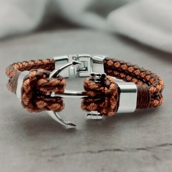 Mélange de 10 (2,90€ unité) : Bracelet Homme Ancre - Acier Inoxydable - Qualité Prémium – Image 6