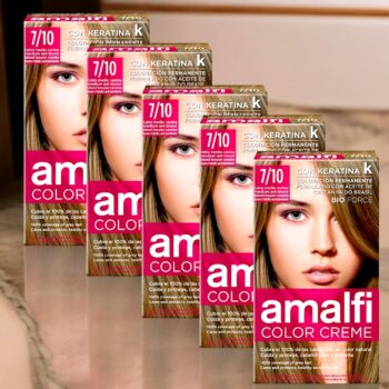 Lot de 9 (2,35€ pièce) : Kit de Crème Colorante - Blond Moyen Cendré - Résultats Professionnels