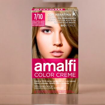 Lot de 3 (2,75€ pièce) : Kit de Crème Colorante - Blond Moyen Cendré - Résultats Professionnels