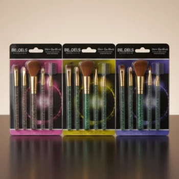 Lot de 6 (soit 2,30€ le set) : Coffret de 5 Pinceaux - Le Secret d'un Maquillage Parfait ! 💖 – Image 2