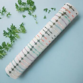 Présentoir de 24 (soit 0,85€ unité) : Bracelets "Etoile Polaire Celtique & Perles Colorées"