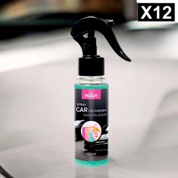 Lot de 12 (soit 1,60€ pièce) : Spray d'Ambiance Parfumé Voiture 100ml - FASHION SHOP - Prady