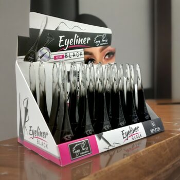 Présentoir de 24 (Soit 0,93€ Pièce) : Eyeliners Noirs – Waterproof et Longue Tenue – Image 3