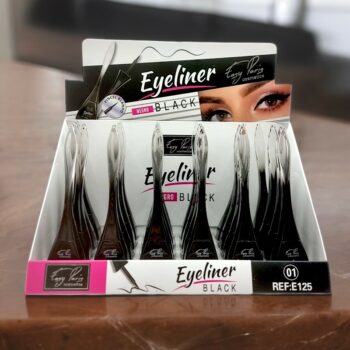 Présentoir de 24 (Soit 0,93€ Pièce) : Eyeliners Noirs – Waterproof et Longue Tenue