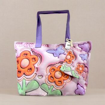 Mélange de 5 couleurs (soit 4,30€) Grand sac à main + porte monnaie - Motifs 3D