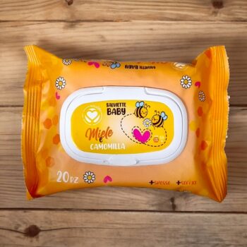 Lot de 10 (1,10€ Pièce) : Lingettes Setablu Baby Travel au Miel et Camomille – Image 2