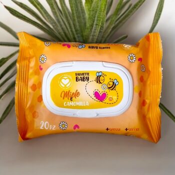 Lot de 10 (1,10€ Pièce) : Lingettes Setablu Baby Travel au Miel et Camomille