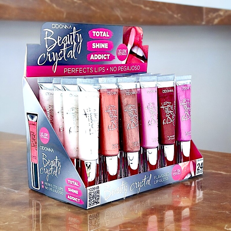 lipgloss ddonna 12264b 3 Parmi Le Moins Cher en France 💵 (Soit 1,10€ Pièce) 24 Brillants à Lèvres DDONNA – Sensation Soyeuse – Image 1