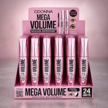 Présentoir de 24 (soit 1,16€ l'unité) Mascaras Mega Volume Waterproof – D'Donna – Image 2