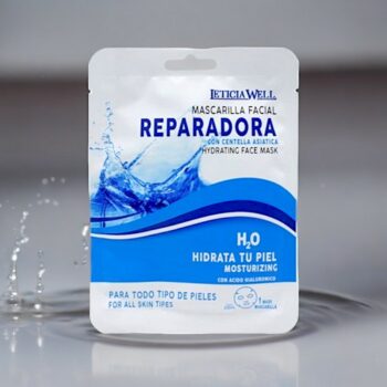 Lot de 12 (soit 0,75€ pièce) : Masque Visage Réparateur - A L'acide Hyaluronique