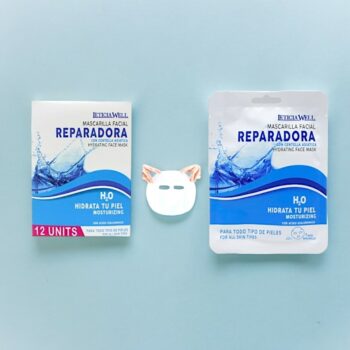 Lot de 12 (soit 0,75€ pièce) : Masque Visage Réparateur - A L'acide Hyaluronique – Image 2