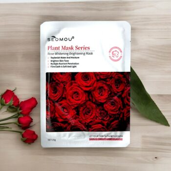 Lot de 24 (soit 0,75€ pièce) : Masque Visage à la Rose - Éclat et Hydratation Délicate