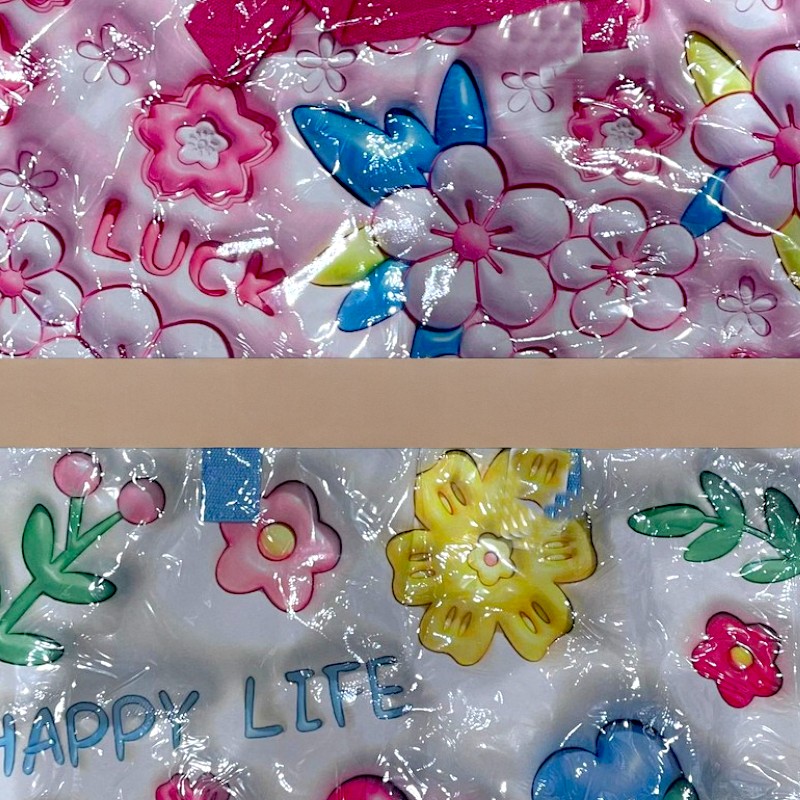 sac de plage effet 3d 3 Mélange de 5 couleurs (soit 4,30€) Grand sac à main + porte monnaie - Motifs 3D – Image 3