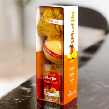 Lot de 3 (3,20€ Pièce) : Coffret Bain Mangue 3 Pièces de IDC Institute - Une Explosion de Saveurs Exotiques 🛁 – Image 3