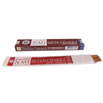 Carton de 12 Paquets de 12 Encens (soit 0,77€ le paquet) SEVEN CHAKRA - Vijayshree Golden Nag – Image 2