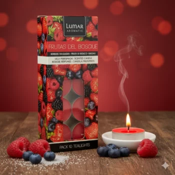 Lot de 10 (1,10€ Le Blister de 10 Bougie) Paquets de 10 Bougies "100 Pièces" - Fruits Rouges – Image 2