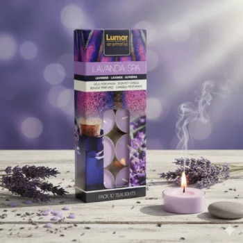 Lot de 10 Paquets de 10 Bougies (soit 1,20€ les 10) - Lavande et Spa