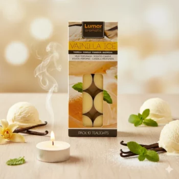 Paquets de 10 Bougies - Glace Vanille