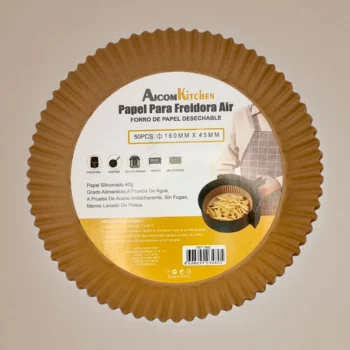 Lot de 6 Boites de 50 (1,60€ les 50) : Papier De Cuisson Siliconé Air fryer, four etc.... - 16cm x 4,5cm