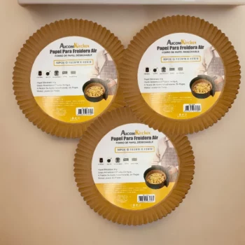 Lot de 6 Boites de 50 (1,60€ les 50) : Papier De Cuisson Siliconé Air fryer, four etc.... - 16cm x 4,5cm – Image 5