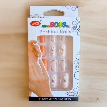 Lot de 12 paquets (Soit 0,95€ le paquet) de 12 Faux-Ongles carrés longs Auto-adhésifs – Image 2